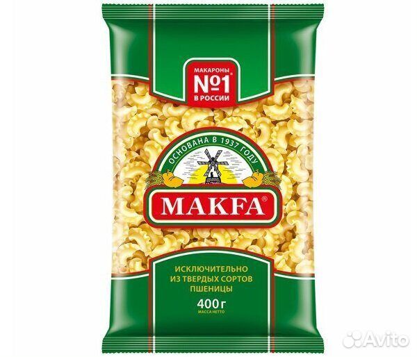 Макароны Макфа Петушиные гребешки 400г