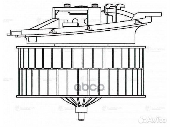 Э/вентилятор отоп. для а/м Mercedes-Benz S (W220)