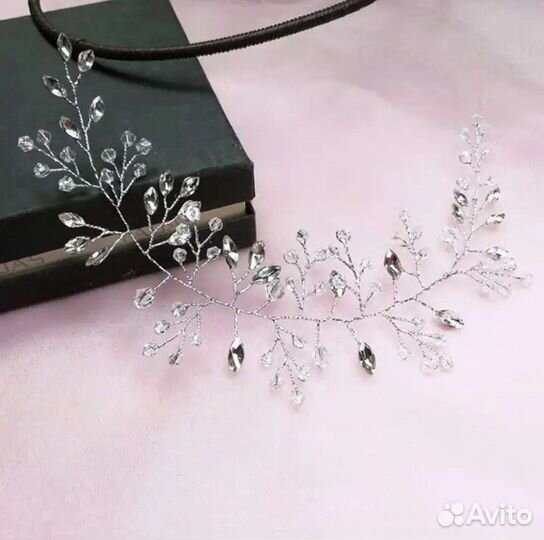 Веточка для свадебной прически, шпилька свадебная