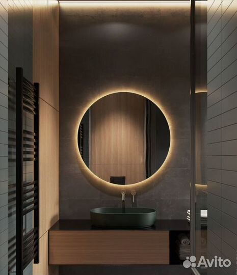 Круглое зеркало с подсветкой Angora