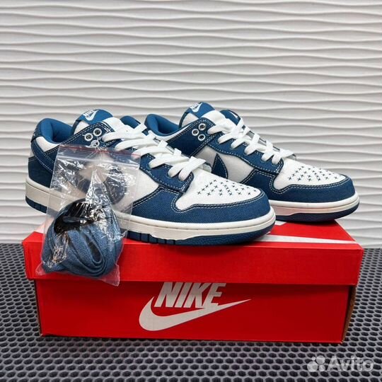 Кроссовки Nike dunk low industrial blue