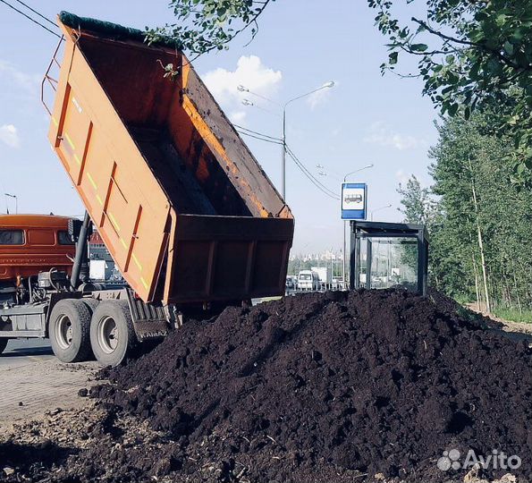 Чернозем, грунт для грядок, плодородный грунт