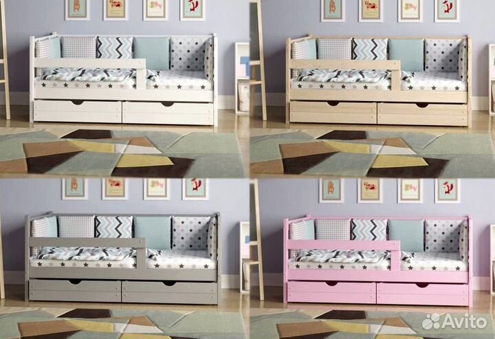 Кровать детская из массива