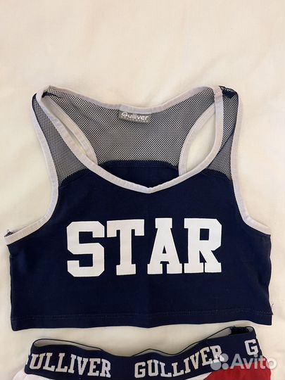 Костюм спортивный для девочки юбка и топ