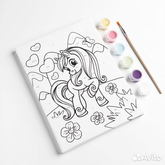 Картина по номерам «Весёлая поняшка» 2115 см 49926