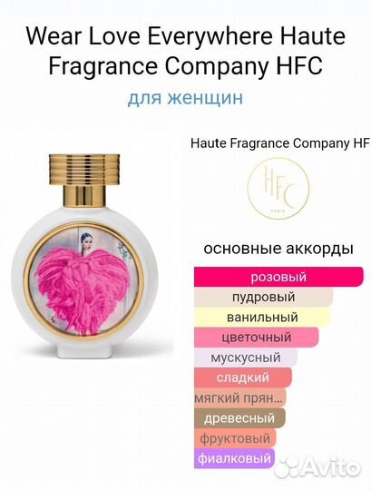 HFC Wear Love Everywhere 60 ml, тестер