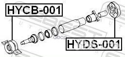 Подшипник опоры карданного вала hycb001 Febest