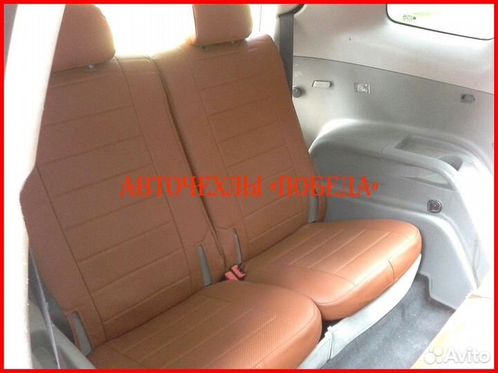 Чехлы Chevrolet Orlando из экокожи коричневые