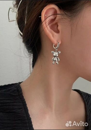 Серьги серебро