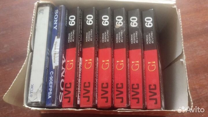 Аудио кассеты JVC, sony