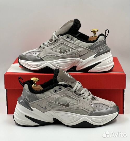 Кроссовки Nike M2K Tekno Grey с Мехом