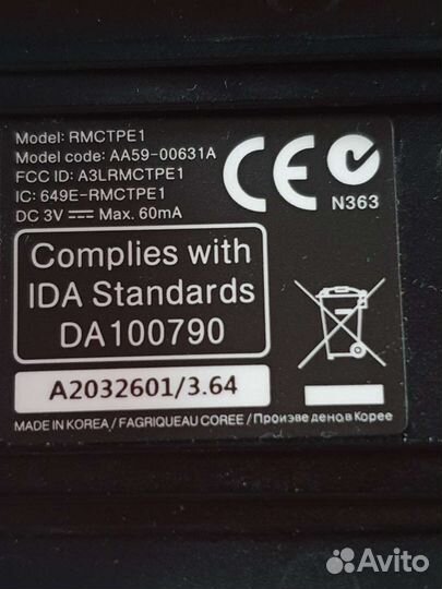 Samsung AA59-00631A Smart touch пульт tv