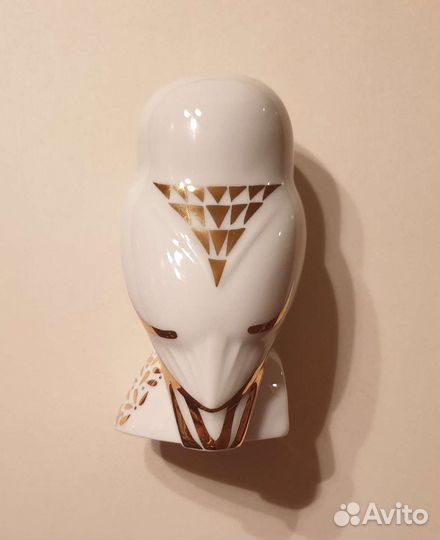 Скульптура Воробьиный сыч фарфор ифз