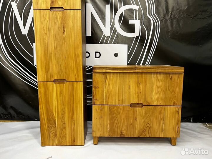 Тумба под раковину из массива с ящиками