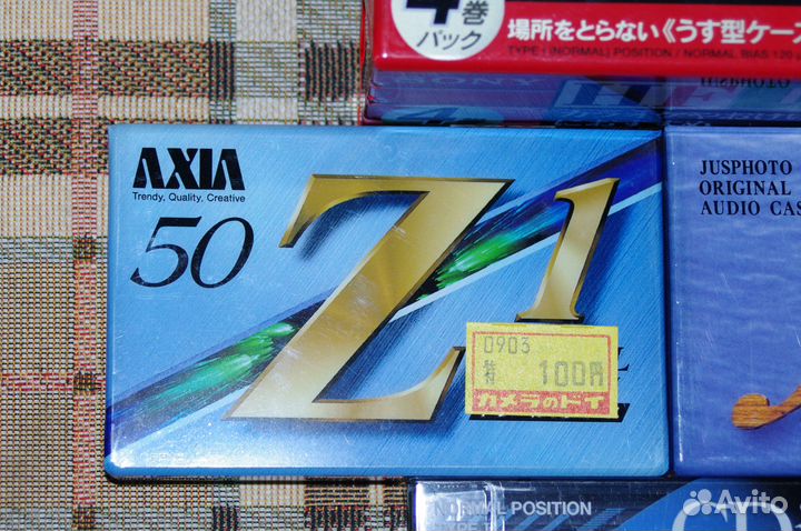 Запечатанные японские кассеты Sony TDK axia JP лот