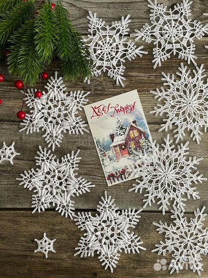Новогодний декор, снежинки 