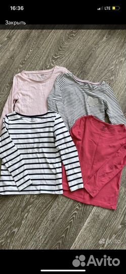 Пакет вещей на девочку 4-6 лет