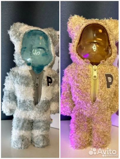 Мишка bearbrick celato pique 400 28см в одежде