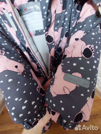 Зимний комбинезон для девочки 86р