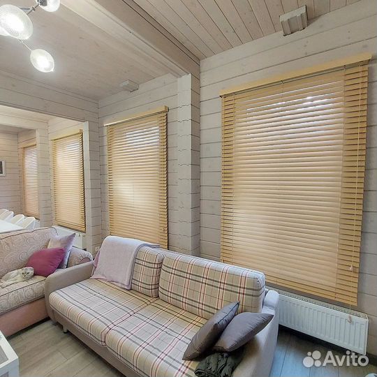 Жалюзи горизонтальные деревянные Прибрежный