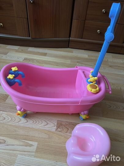 Ванночка с душем и горшок baby born