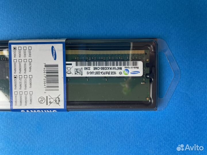 DDR4 16GB 3200 Mhz samsung dimm Новая для пк