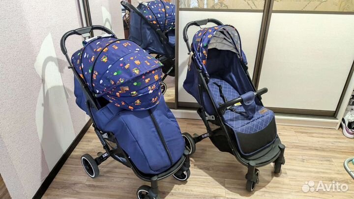 Прогулочная коляска для двойни бу