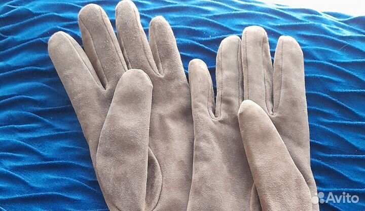 Перчатки женские натуральная замша 6,5