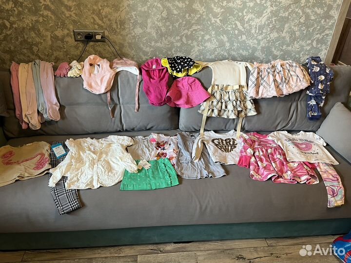 Пакет брендовых вещей на девочку 98