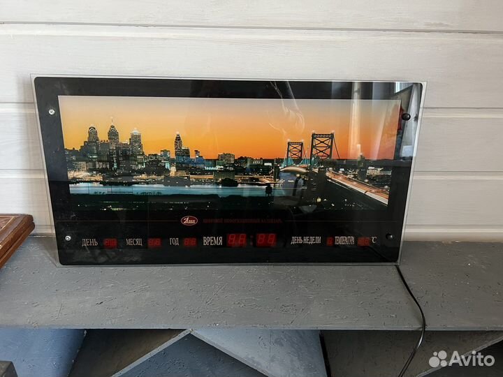 Часы картина с подсветкой