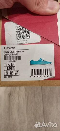 Кеды vans оригинал