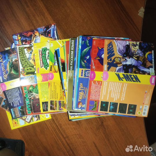 Картриджи sega обложки. 190 штук