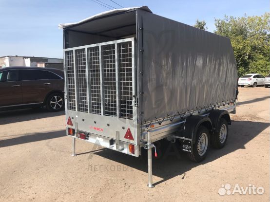 Прицеп 32.022 фургон с задним трапом для заезда