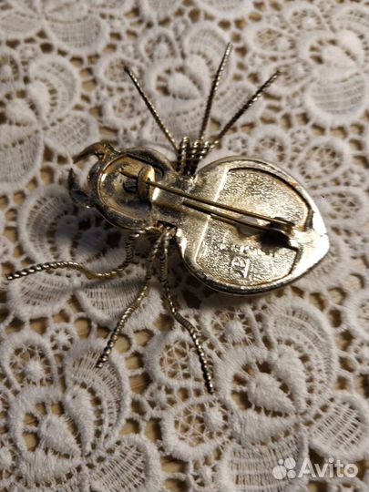 Брошь жук СССР