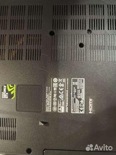 Игровой ноутбук msi gl72 7qf