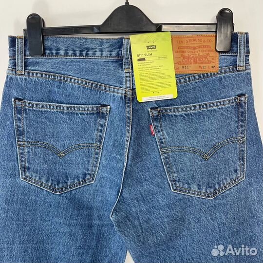 Джинсы мужские levis 511 w 32 L 32 новые