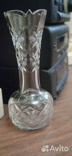 Ваза хрустальная