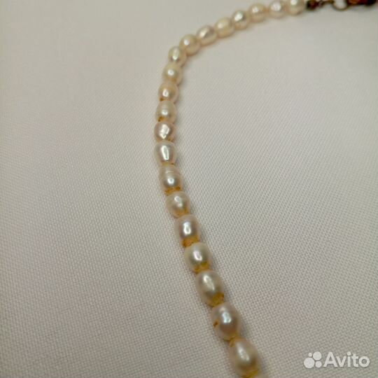 Бусы колье речной жемчуг времен СССР