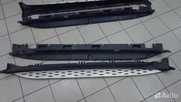 Пороги алюм. Mercedes GLC X253 C253 W253