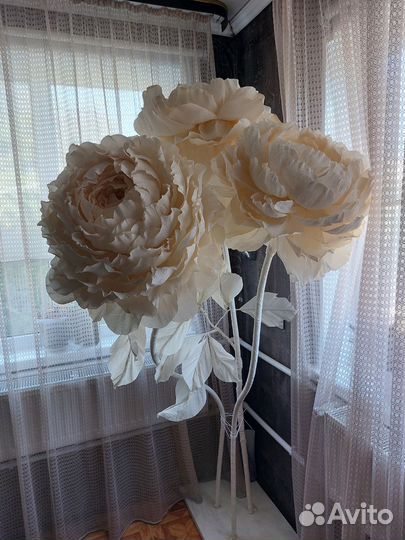 Ростовые цветы из бумаги