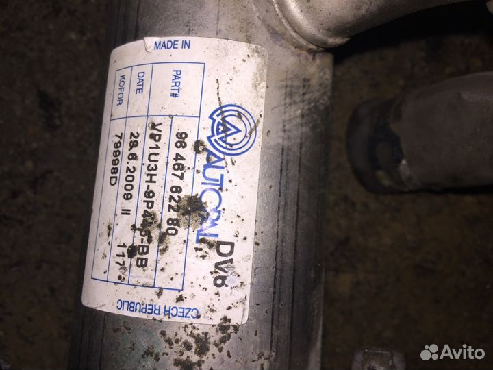 Охладитель Егр на Citroen C5X7, 1.6л. TD