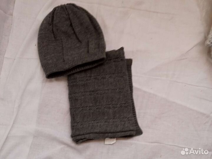 Комплект шапка и шарф женские