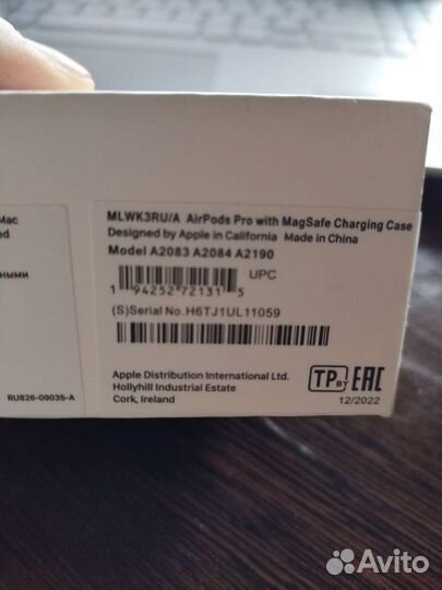 Беспроводные наушники apple airpods pro