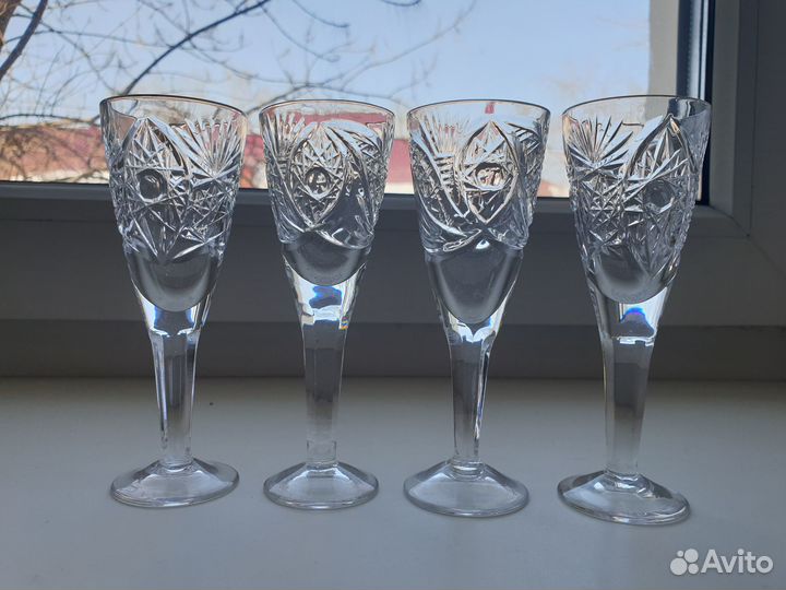 Рюмка стопка хрусталь набор рюмок СССР