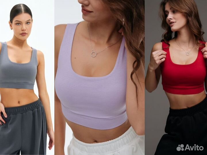 Кроп-топ женский. Оптом в наличии