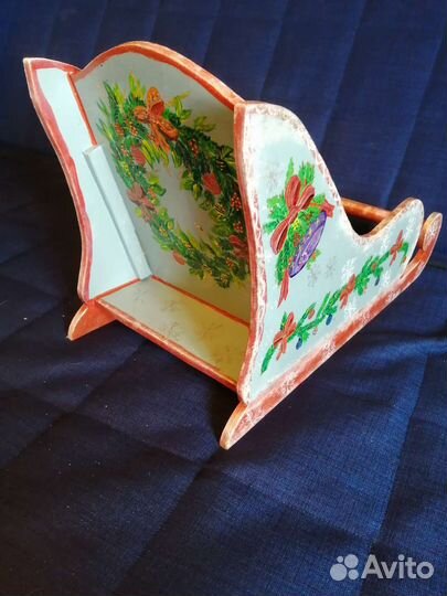 Декоративные новогодние санки