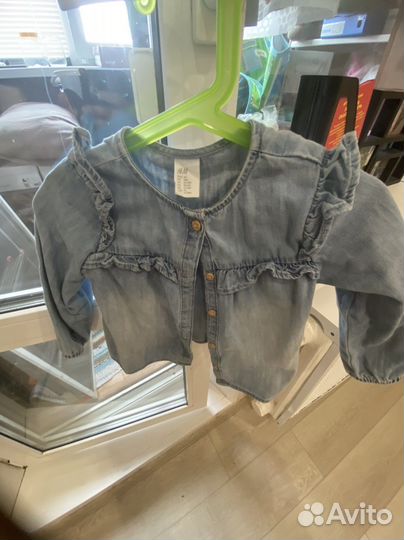 Джинсовая рубашка hm