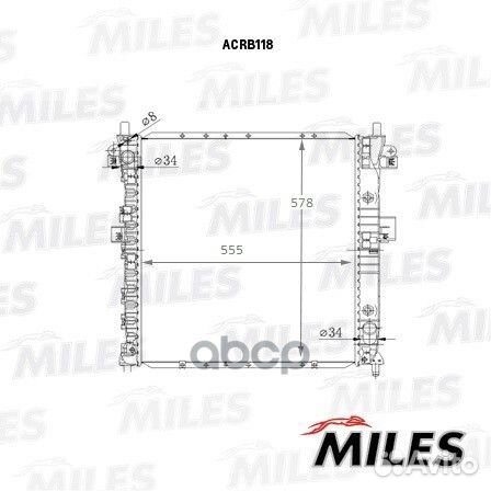 Радиатор ssangyong actyon 2.0-2.3 06- acrb118