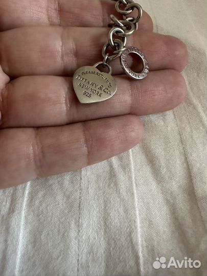 Tiffany браслет серебро