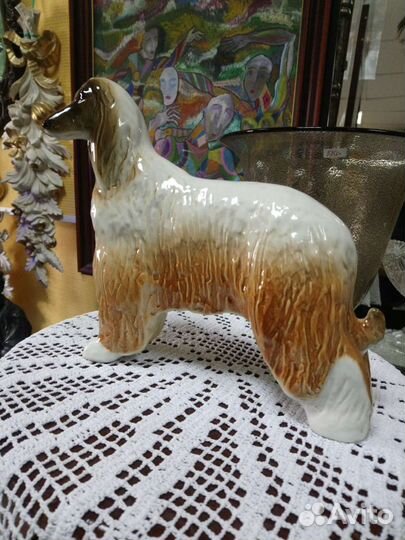 Афганская борзая. Фарфор. лфз